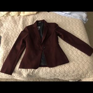 Express notch collar one button blazer